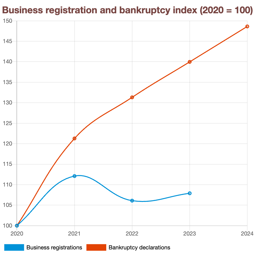 numero de empresar registras grafico