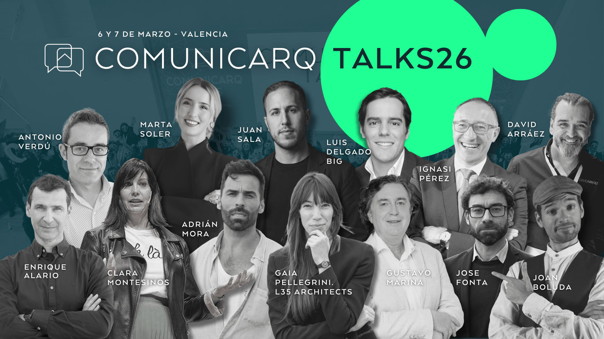 Abiertas las inscripciones para comunicARQ TALKS 2026 en Valencia