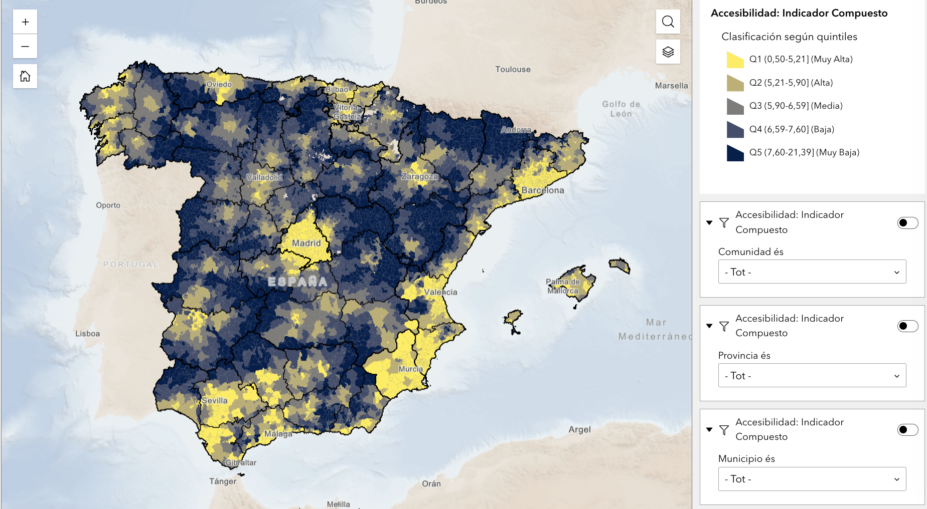 mapa de pobreza de transporte