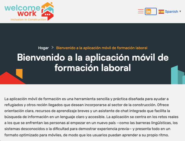 Nace una nueva aplicación móvil enfocada en incorporar personas refugiadas al sector de la construcción