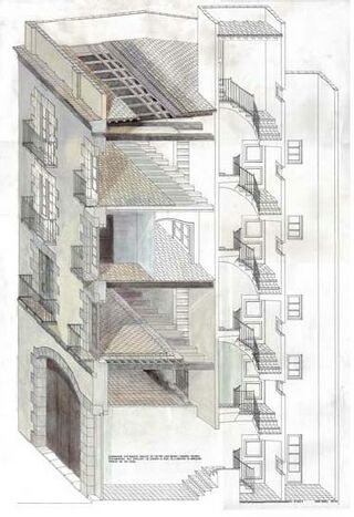 La casa d’escaleta s. XVIII en Barcelona.JPG