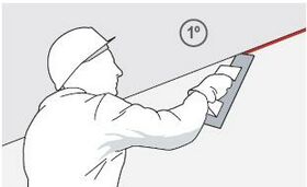 Desconexión entre yeso de pared y techo cortar con llana pared Silensis.JPG
