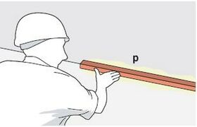 Colocación de tira de papel como remate en pared Silensis.JPG