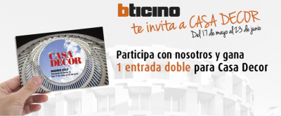 BTicino en Casa Decor: podrás ver lo mejor de nuestra domótica, mecanismos e interruptores