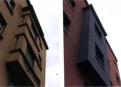 Distintos acabados del sistema de aislamiento térmico por el exterior SATE