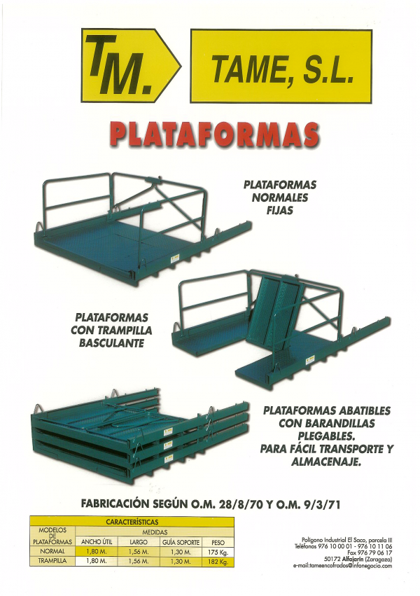 Plataformas de carga