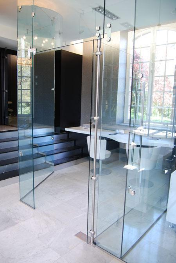 Bisagras para puertas de cristal