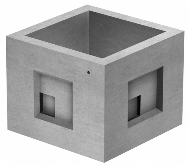 Arqueta 100x100x100 h 5C para fibra óptica