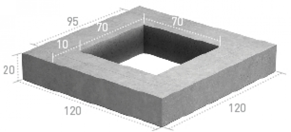 Arqueta 100x100x100 h 5C para fibra óptica