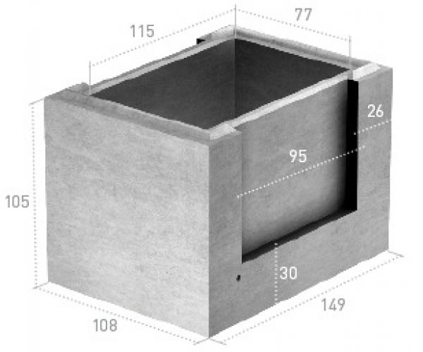 Arqueta 116x75x102 h tipo A/AENA - Plan Barcelona