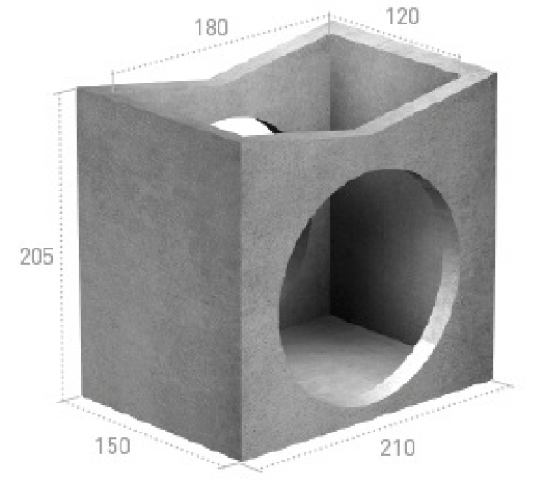 Arqueta drenaje A5F/2 armada 120x180x205h