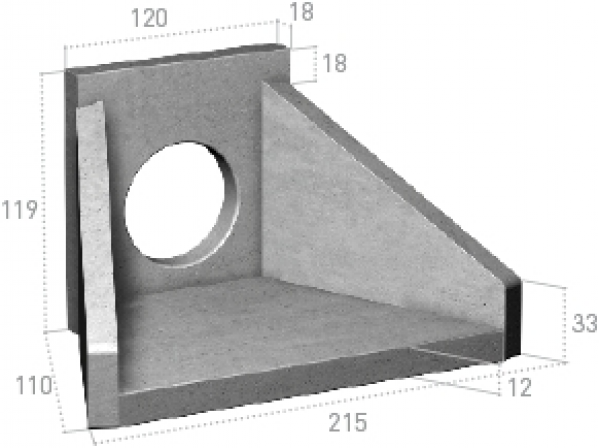 Embocadura armada Ø 80