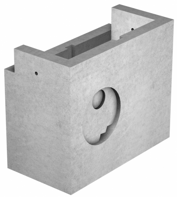 Imbornal 70x30x70h ø30 / 70x30100 Ø40 abordillable