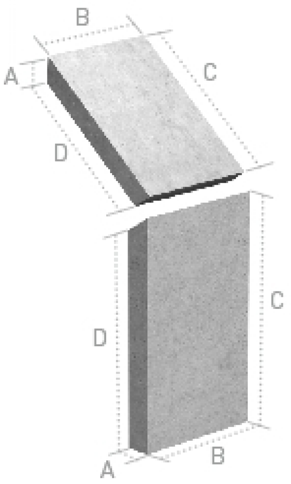 Imbornal 70x30x70h ø30 / 70x30100 Ø40 abordillable