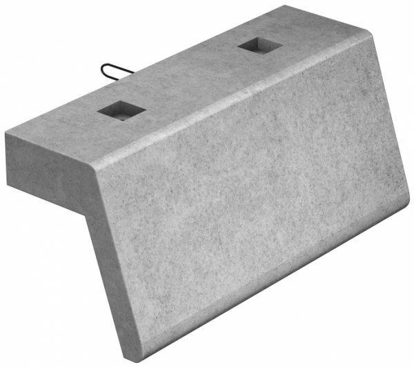 Imposta V-5 (con anclajes) de 125x34x55 h