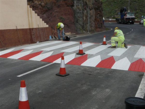 Paso elevado reductor de velocidad