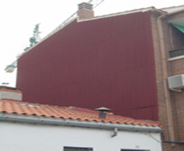 Paramentos y tabiques pluviales