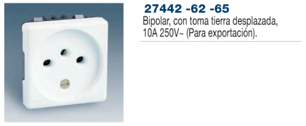 Bases de enchufe 16 A 250 V