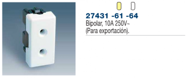 Bases de enchufe 16 A 250 V