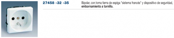 Bases de enchufe 16 A 250 V