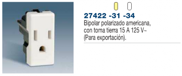 Bases de enchufe 16 A 250 V