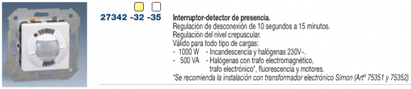 Control y regulación de luz Simon 27 play