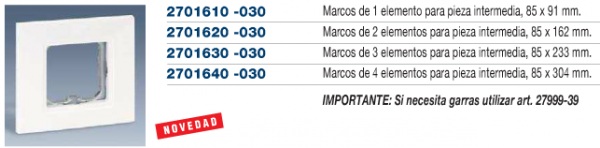 Macros para pieza intermedia Simon 27 play