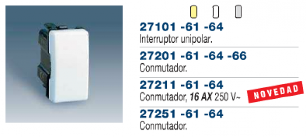 Mecanismos 10 AX 250 V