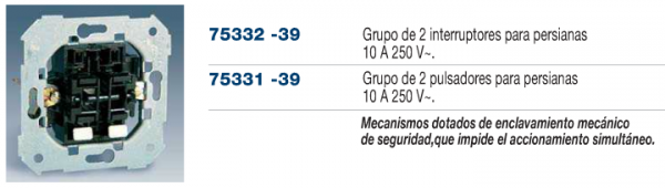 Mecanismos de mando Simon 27 play
