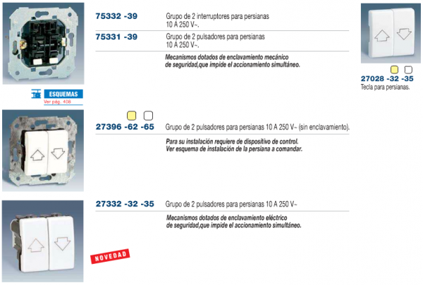Mecanismos de mando Simon 27 play