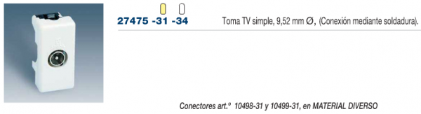 Tomas señal R-TV Serie Simon 27 play