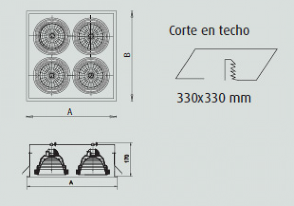 LD-DLV/4CE DECOR Multilámpara