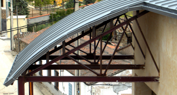 Canalón aluminio continuo