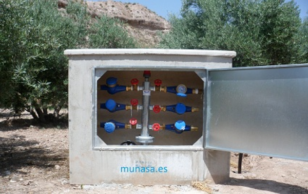 650 caseta riego colectores