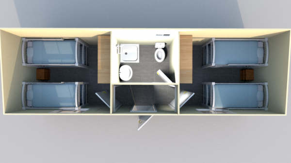 Caseta de Obra 8 x 2,40 m 