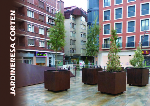 Jardineras de acero corten