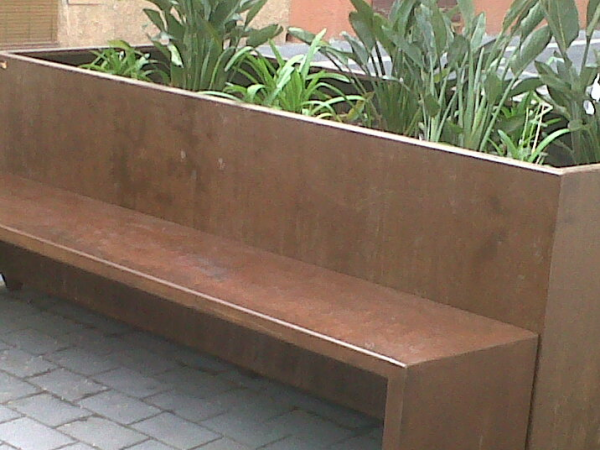 Jardineras de acero corten