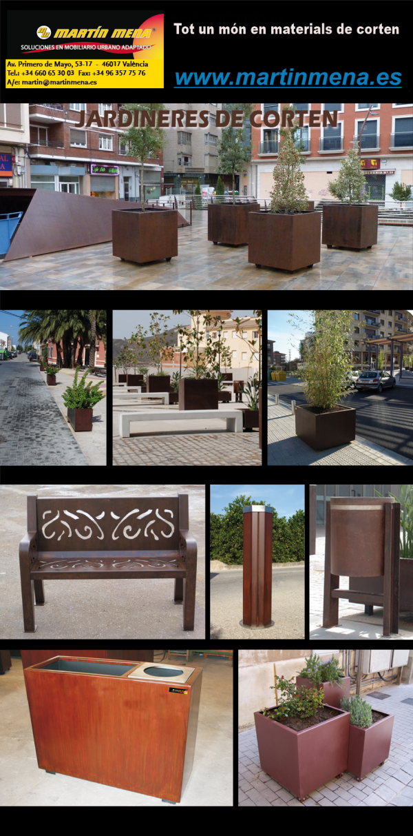 Jardineras de acero corten