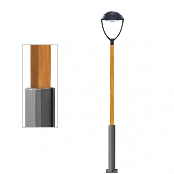 Columna Fusta 38 Acero