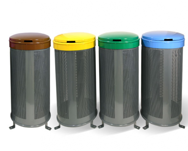Papelera Fija Aro con Tapa Selectif