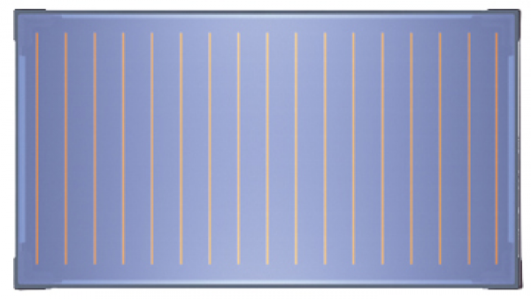 Captador solar TOP 2,4m²  Comfort