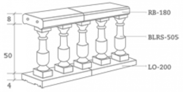 Balaustre Serie-500 BLRS-505