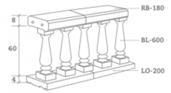 Balaustre Serie-600 BL-600