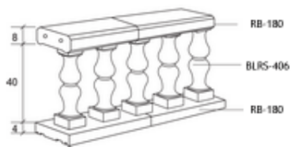 Balaustre Serie-400 BLRS-406
