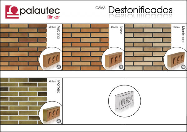 ladrillo cara vista - gama Destonificados